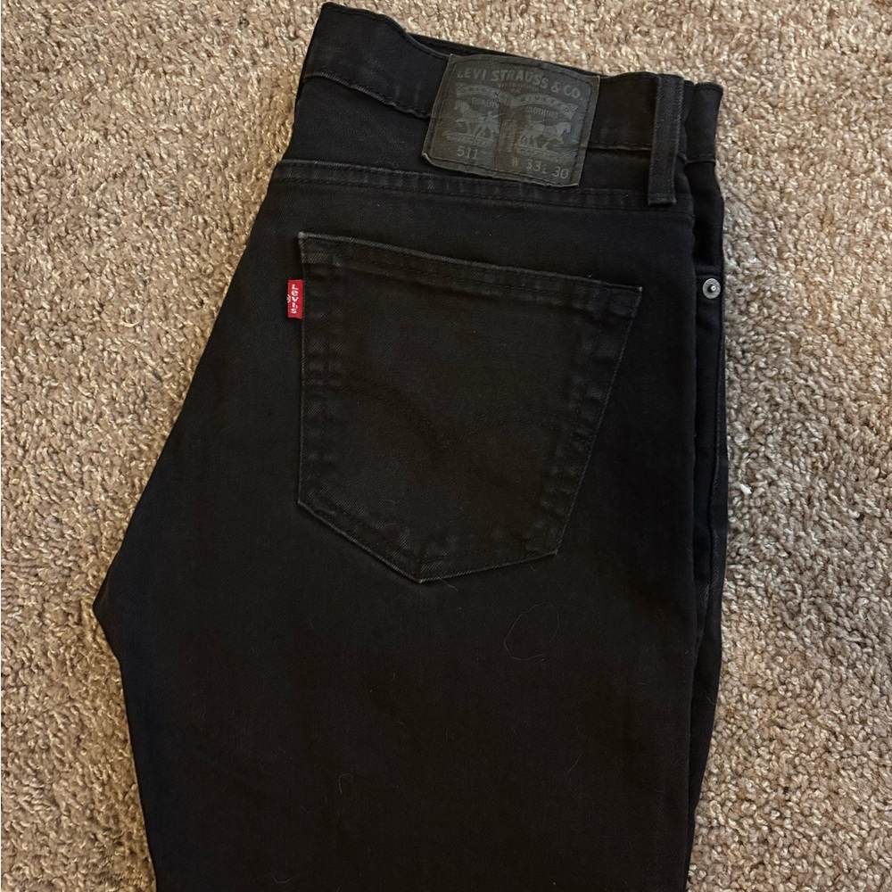Levi’s 511 Slim Jeans 33x30 BLACK DENIM